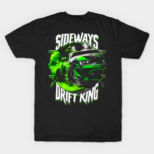 Drift Car Burnout Madness Tuner Gift Powerslide Sideways T-Shirt